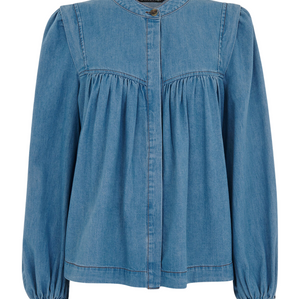 Whistles Mollie Chambray Denim Blouse 3