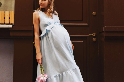 Bump & Milk Sienna Dress - Blue 4