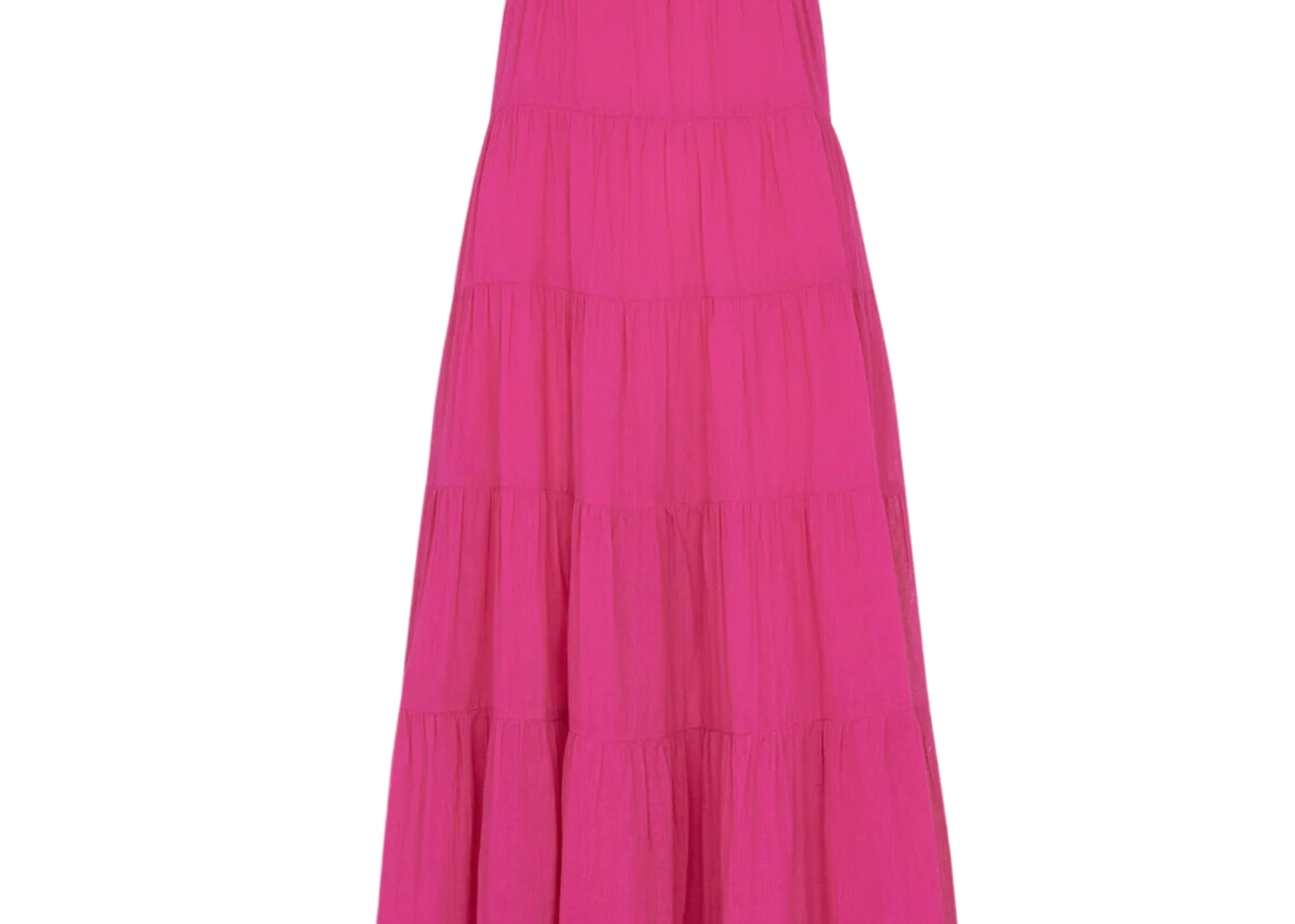Grace Tiered Midi Dress - Pink