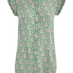 Whistles Cut Out Leaf Frill Blouse 2
