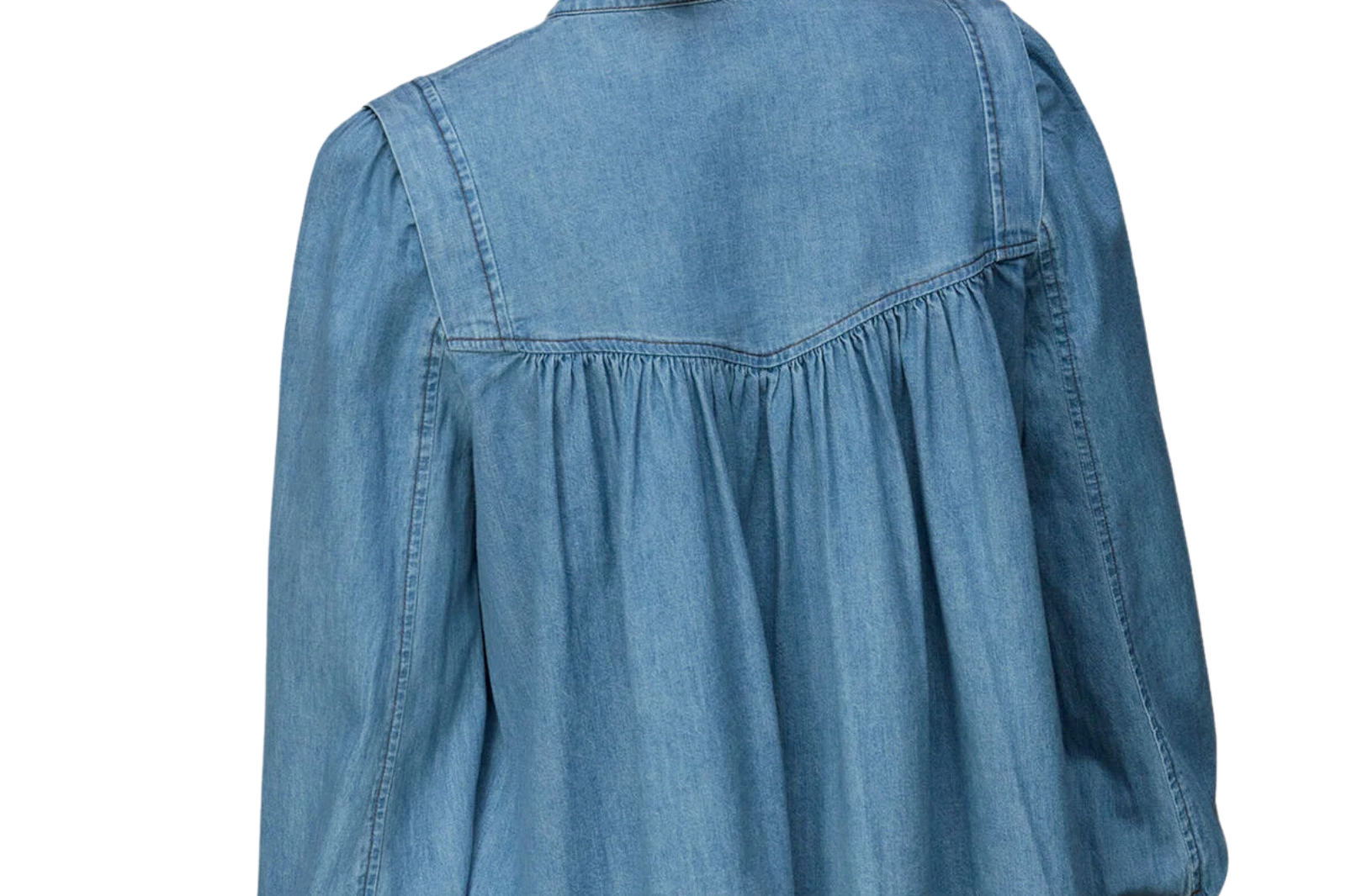 Whistles Mollie Chambray Denim Blouse 4