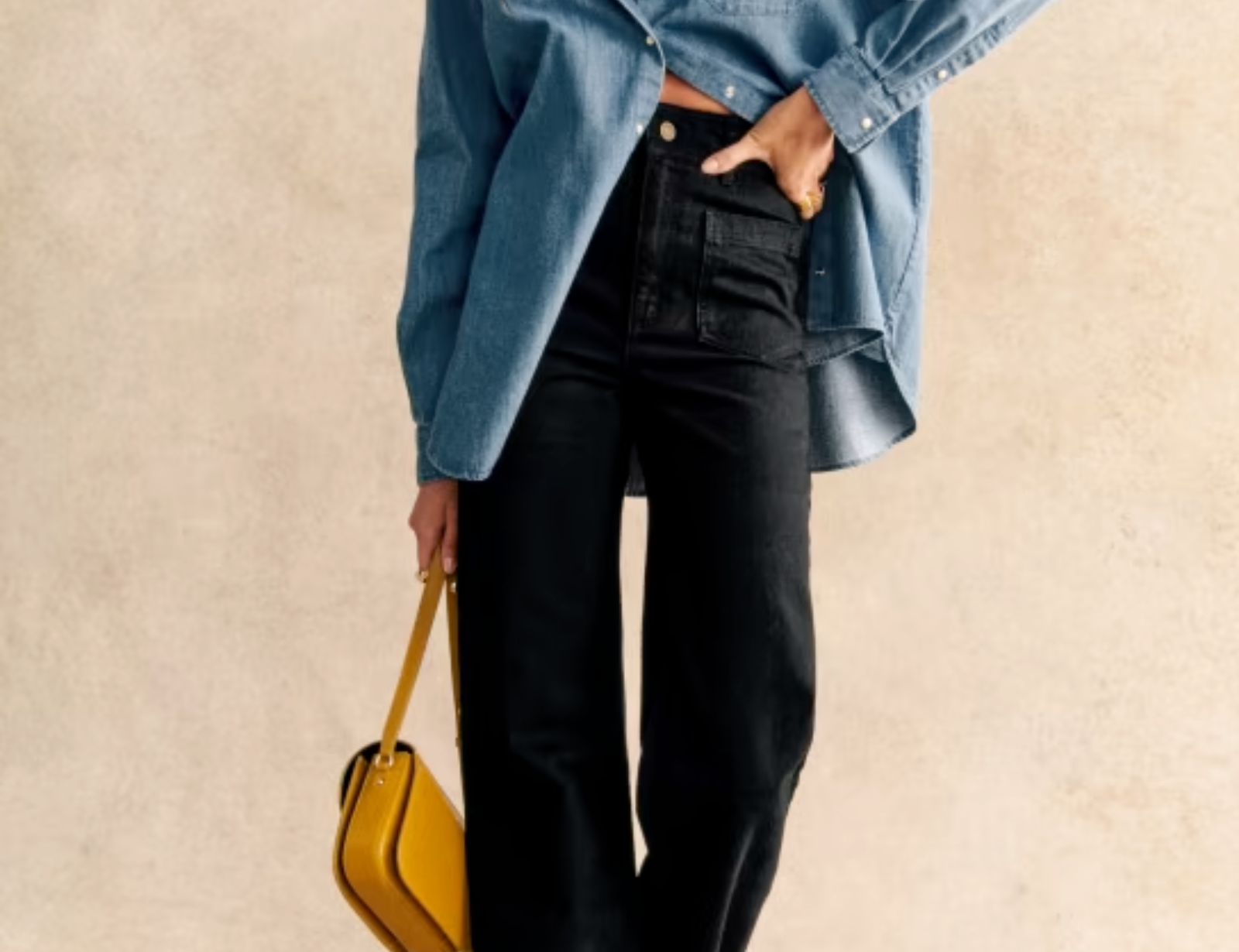 Sezane Max Shirt - Baby Blue 2