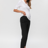 Pietro Brunelli Maternity Elwood Slim Stretch Trousers in Black 1
