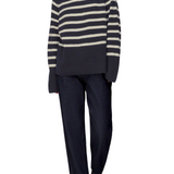 Whistles Stripe Funnel Neck Jumper 1