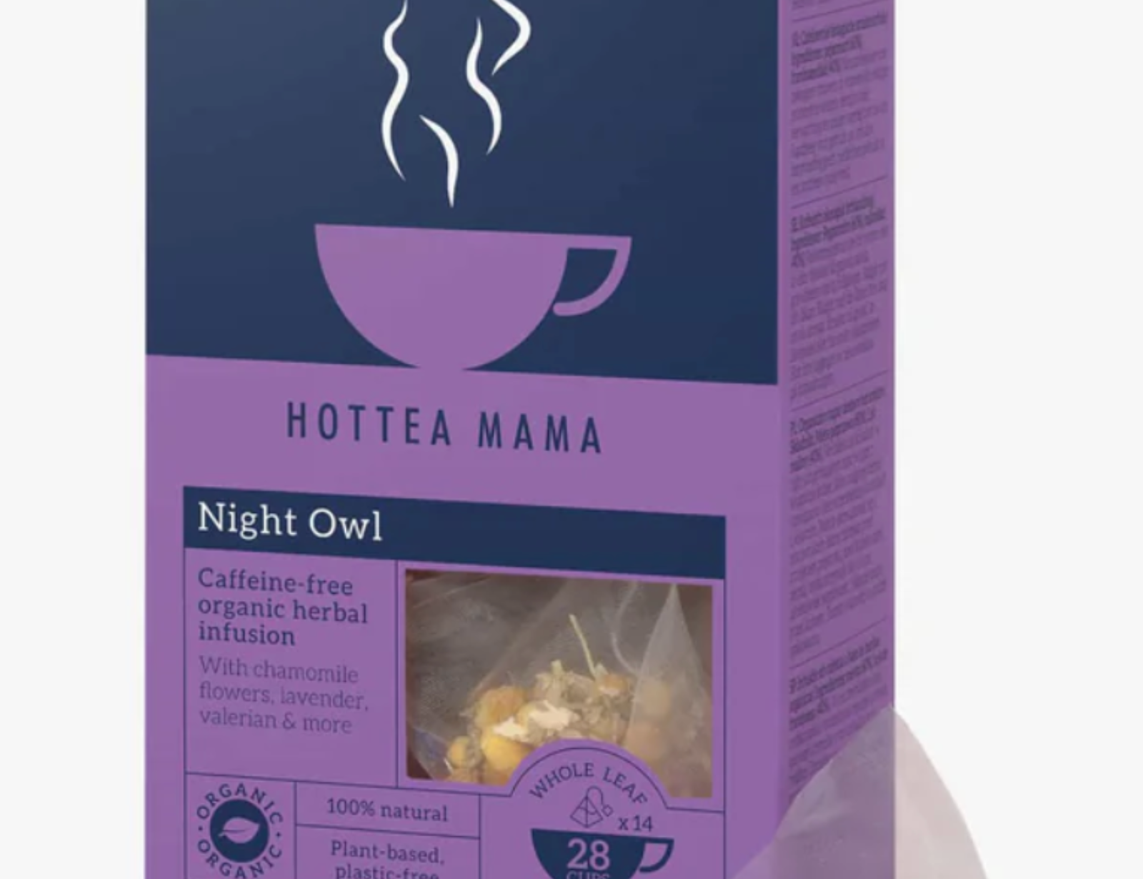 HotTea Mama Night Owl Organic Caffeine Free Herbal Tea - Sleepy Tea 1