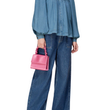 Whistles Mollie Chambray Denim Blouse 1