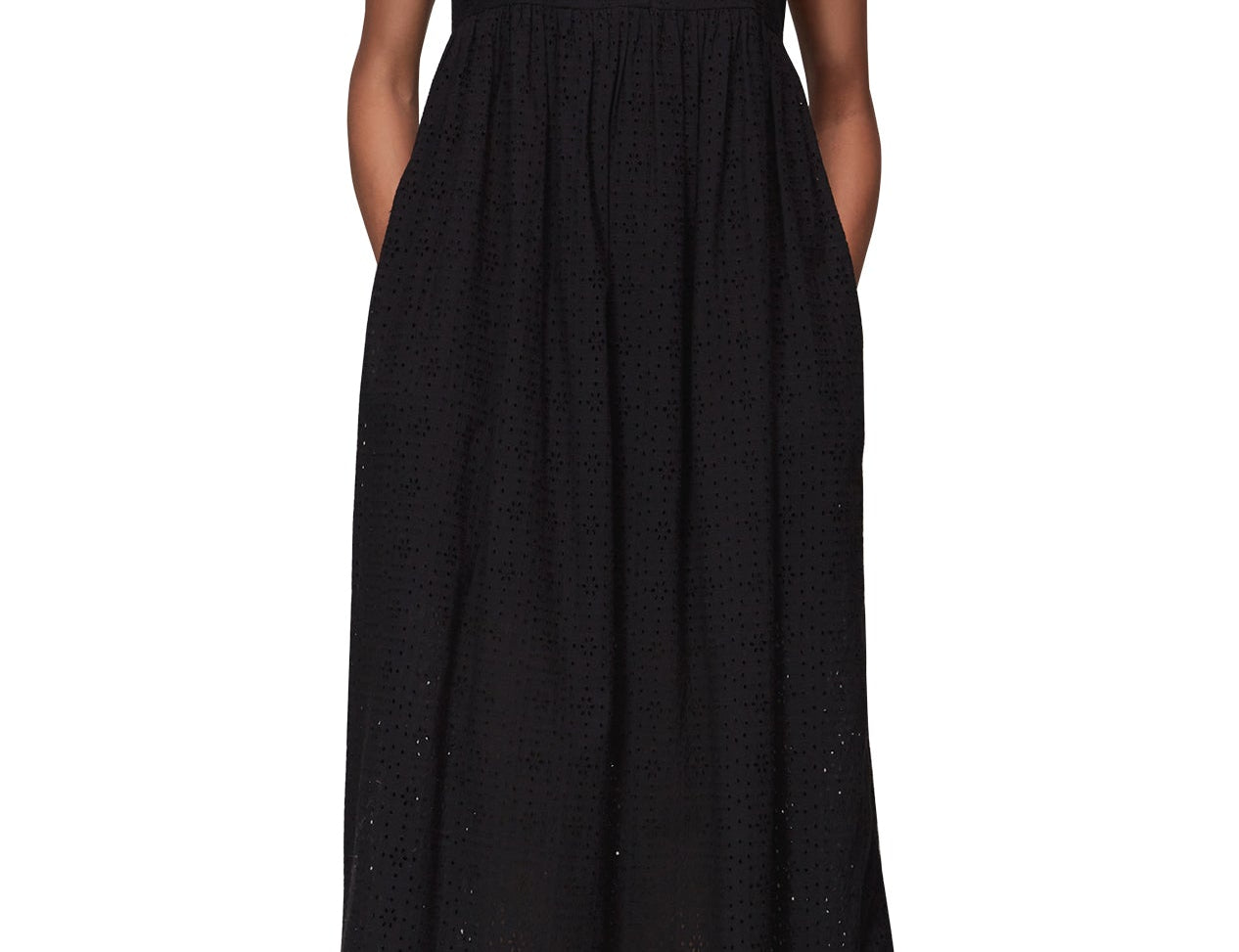 Whistles Mabel Broderie Midi Dress 1