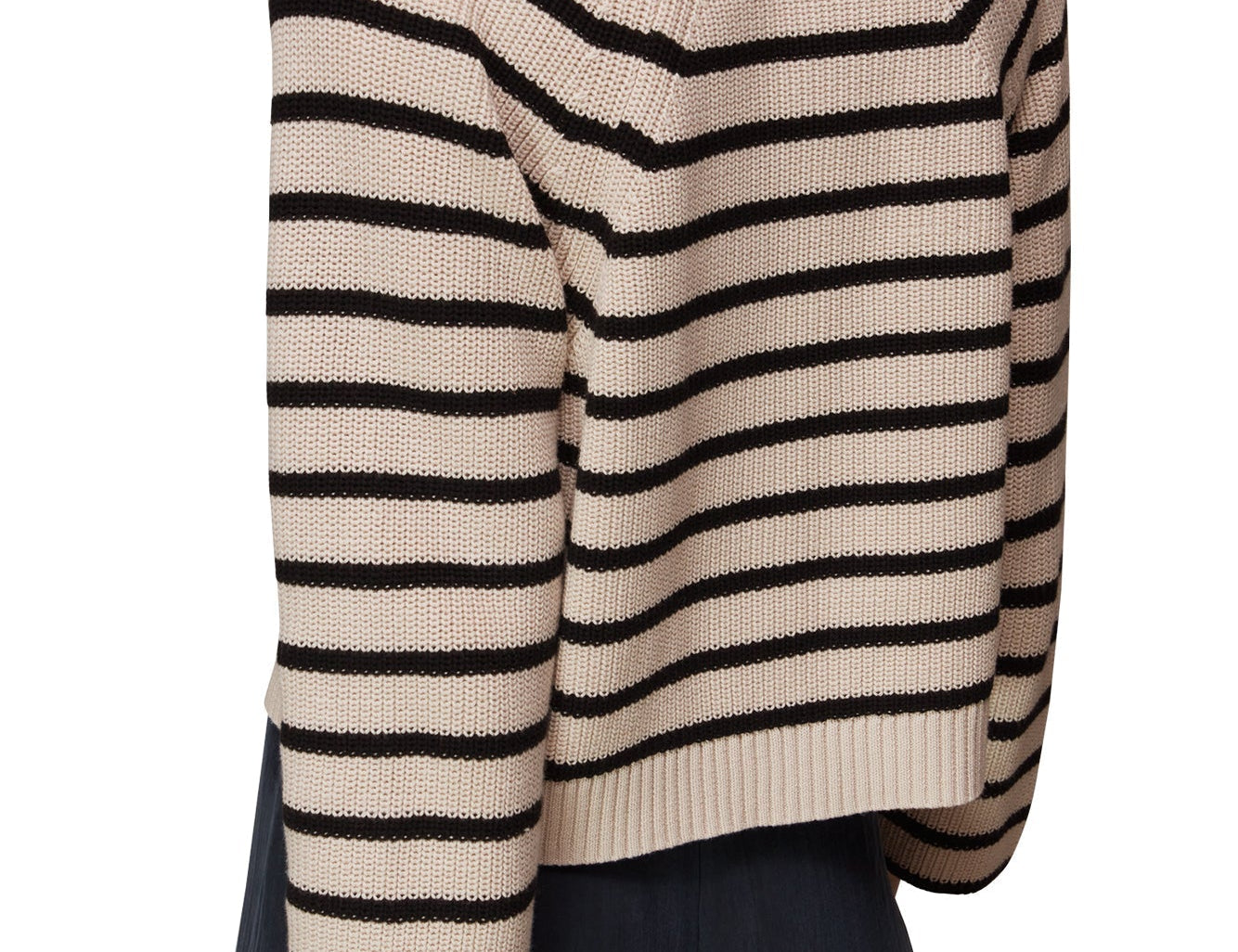 Whistles Stripe Cotton Cardigan 2