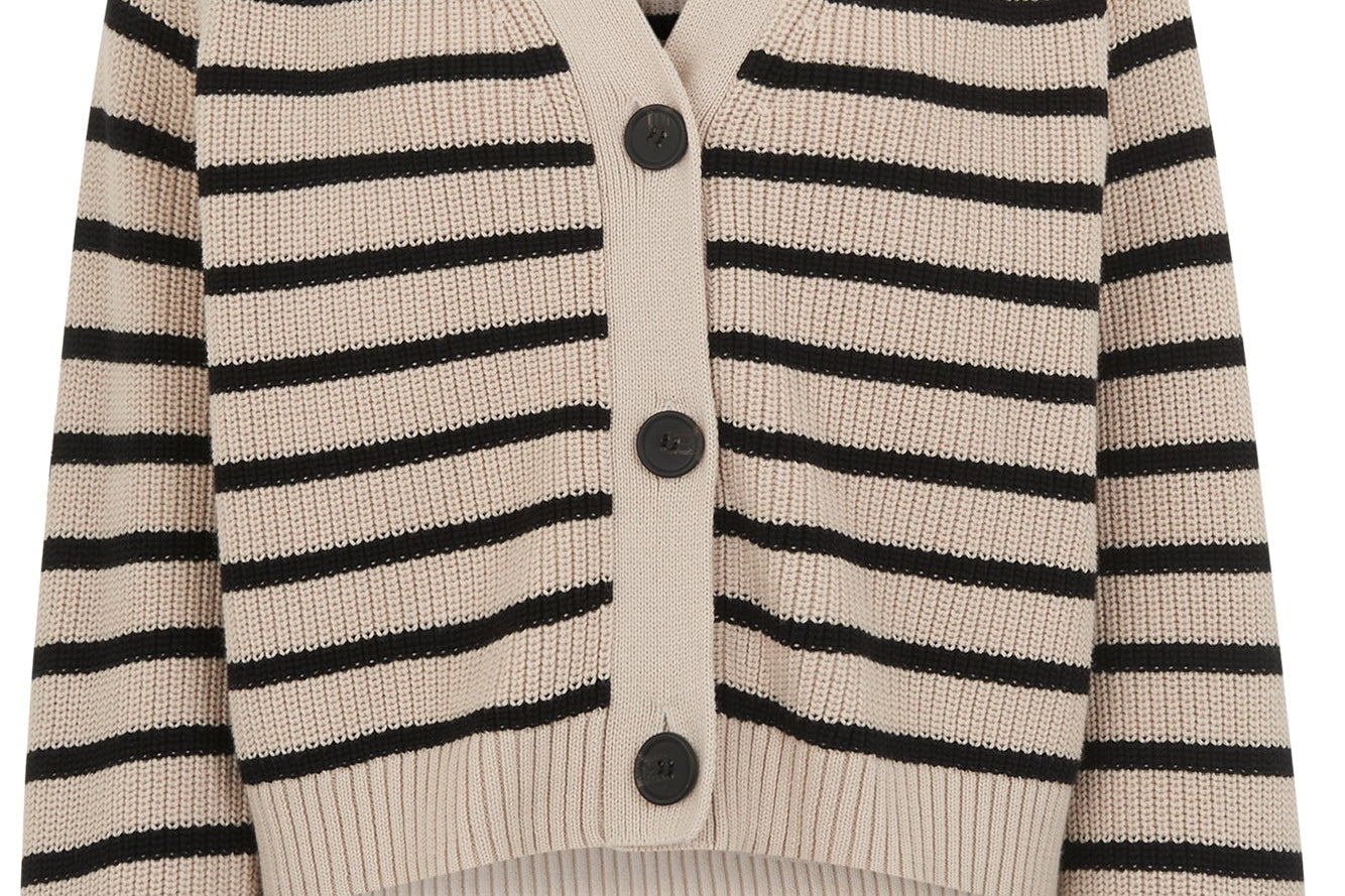 Whistles Stripe Cotton Cardigan 3