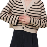 Whistles Stripe Cotton Cardigan 4