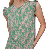 Whistles Cut Out Leaf Frill Blouse 3