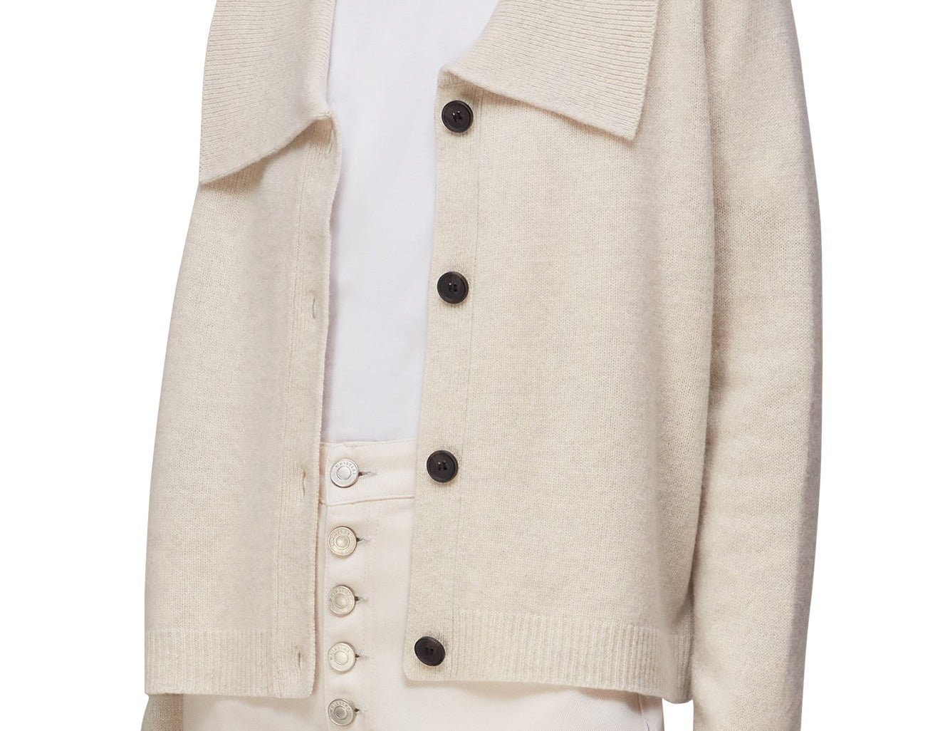 Whistles Collar Detail Wool Cardigan 1