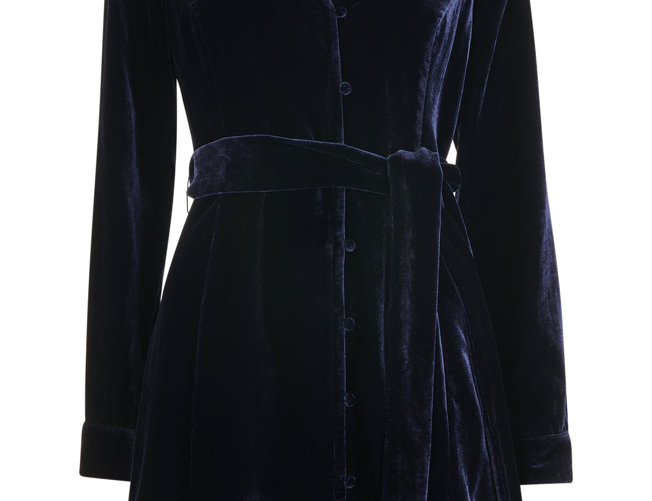 Whistles Imperfect Velvet Wrap Mini Dress – Stain (M) 2