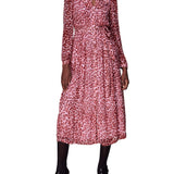 Whistles Abstract Cheetah Midi Dress 1