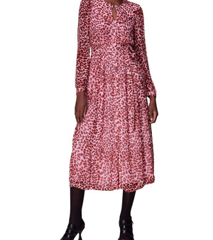 Whistles Abstract Cheetah Midi Dress 1