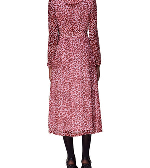 Whistles Abstract Cheetah Midi Dress 5