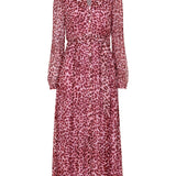 Whistles Abstract Cheetah Midi Dress 3