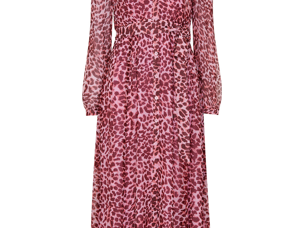 Whistles Abstract Cheetah Midi Dress 3