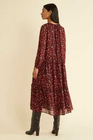 Albaray Lizzie Floral Tiered Midi Dress 3