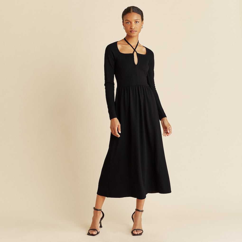 Albaray Jersey Halter Dress Black For The Creators Albaray Jersey Halter Dress Black For The Creators