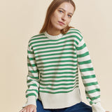 Albaray Green Mixed Stripe Jumper 1
