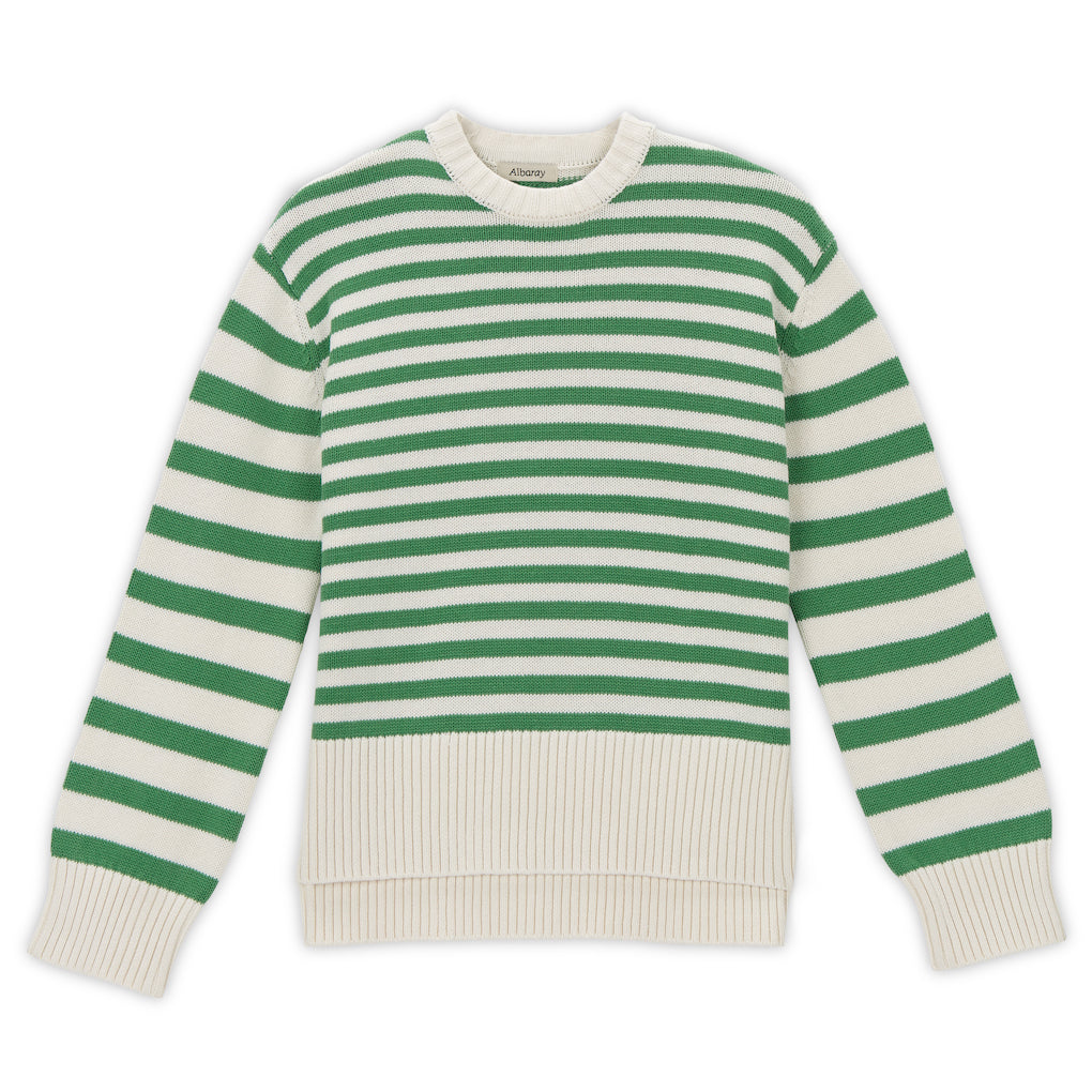 Albaray Green Mixed Stripe Jumper 5