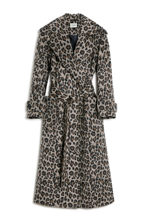Albaray Animal Jacquard Belted Coat 7