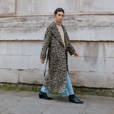 Albaray Animal Jacquard Belted Coat 5