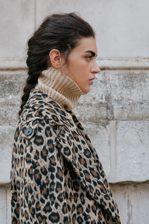 Albaray Animal Jacquard Belted Coat 6