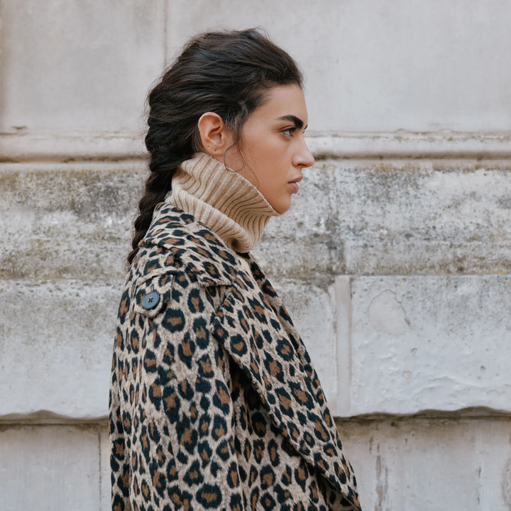 Albaray Animal Jacquard Belted Coat 6