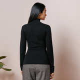 Albaray Silk Blend Turtle Neck Black 2