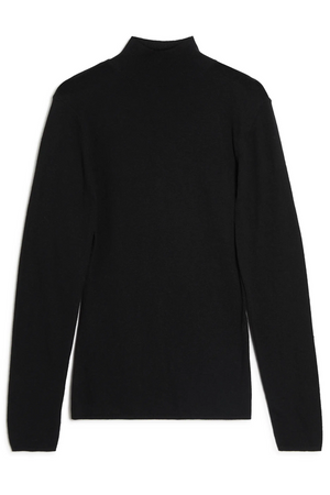 Albaray Silk Blend Turtle Neck Black 4