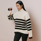 Albaray Stripe Roll Neck Jumper 1