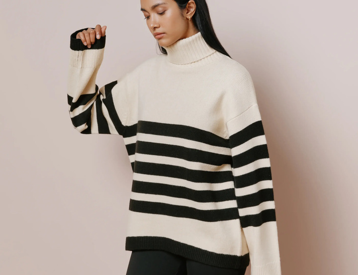 Albaray Stripe Roll Neck Jumper 1