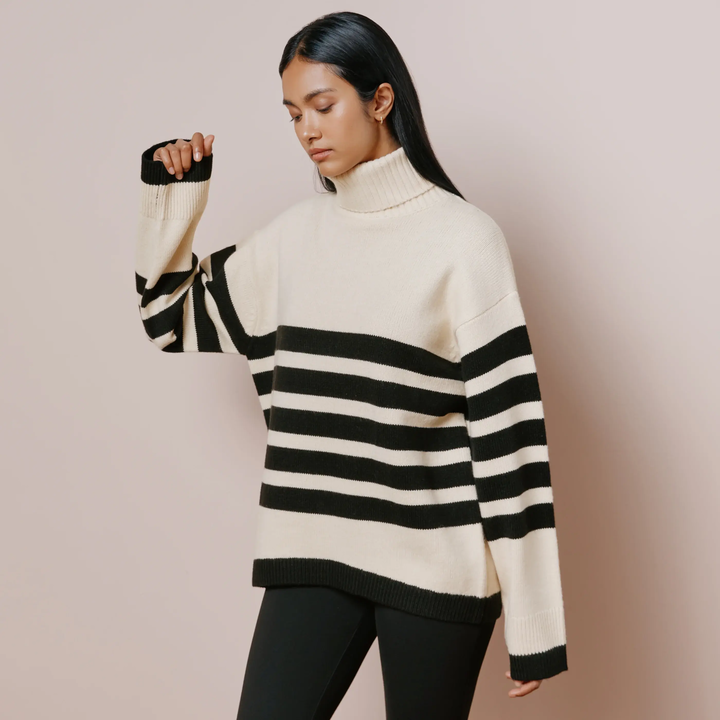 Albaray Stripe Roll Neck Jumper 1