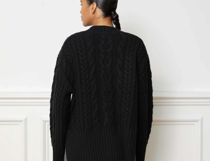 Albaray Black Cable Knit Jumper 2