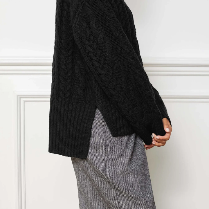 Albaray Black Cable Knit Jumper 3