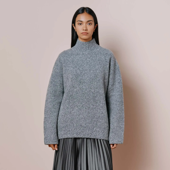 Grey funnel hotsell neck sweater