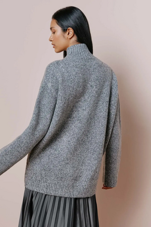 Albaray Grey Funnel Neck Jumper 2