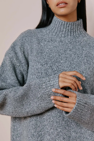 Albaray Grey Funnel Neck Jumper 3