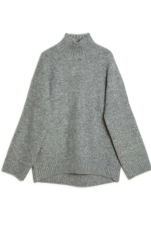Albaray Grey Funnel Neck Jumper 5