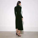 Albaray Velvet Funnel Neck Dress 2