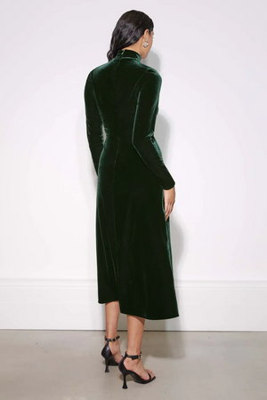Albaray Velvet Funnel Neck Dress 2