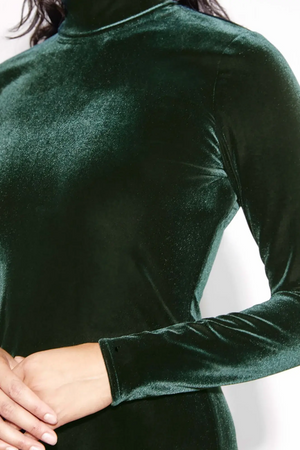 Albaray Velvet Funnel Neck Dress 3