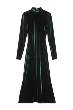 Albaray Velvet Funnel Neck Dress 4