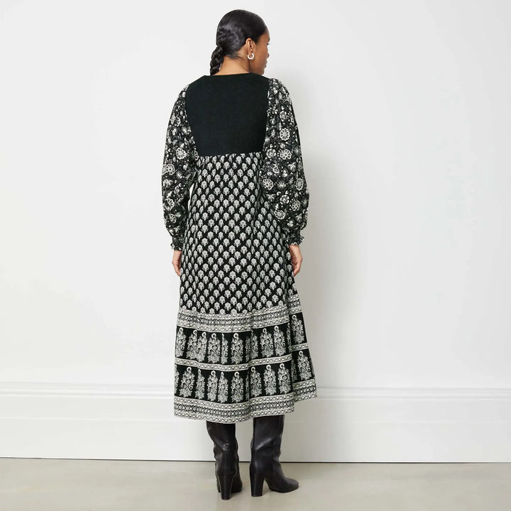 Albaray Mixed Print Cord Dress 2