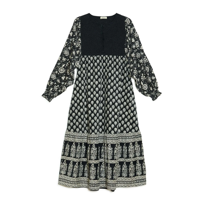 Albaray Mixed Print Cord Dress 4