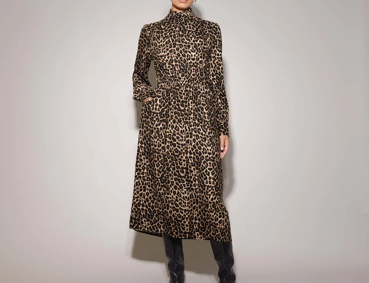 Albaray Animal Funnel Neck Dress 1