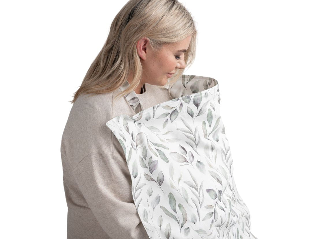 Bellamoon Breastfeeding & Pumping Privacy Cover - Waterleaves 2
