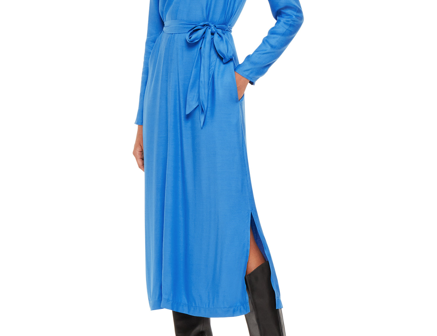 Whistles Imperfect Tillie Tie Midi Dress – Stain (M) 1
